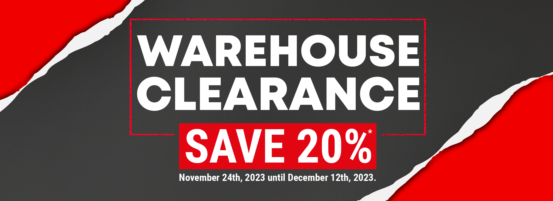 Warehouse Sale: Help Us Move!