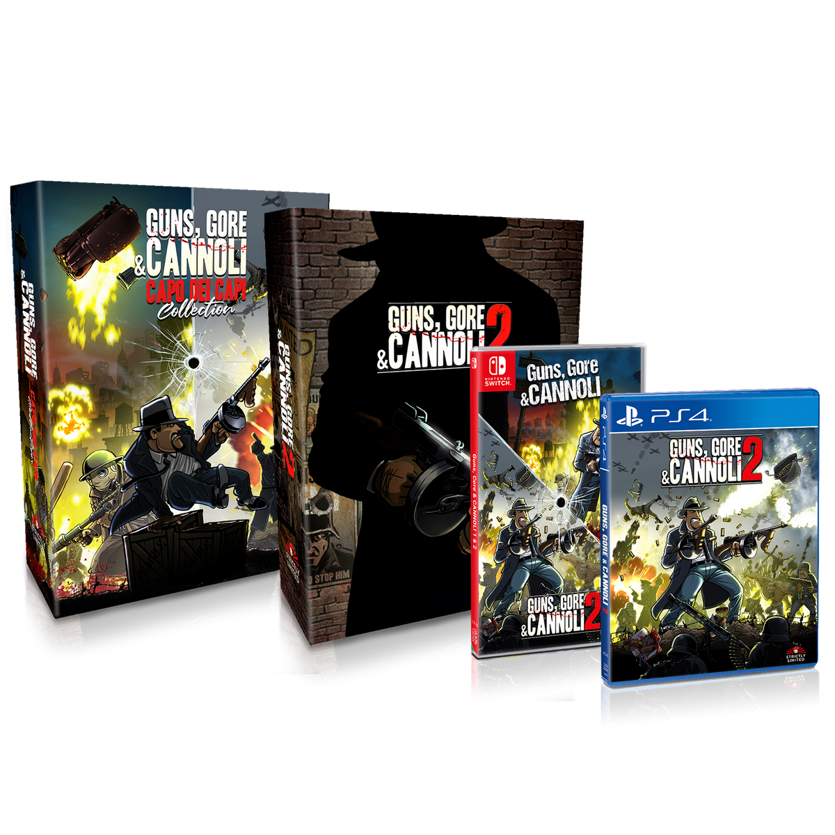 GUNS, GORE & CANNOLI 1500本限定版 Guns, Gore & Cannoli (PS4) – Strictly Limited Games