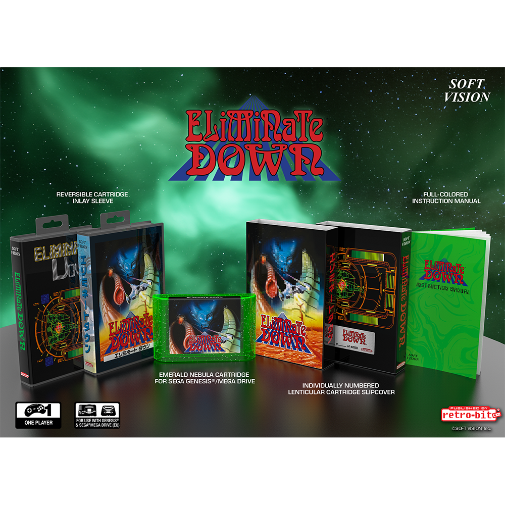 Eliminate Down: Collectors Cartridge (Genesis/Mega Drive) - Limited Ed ...
