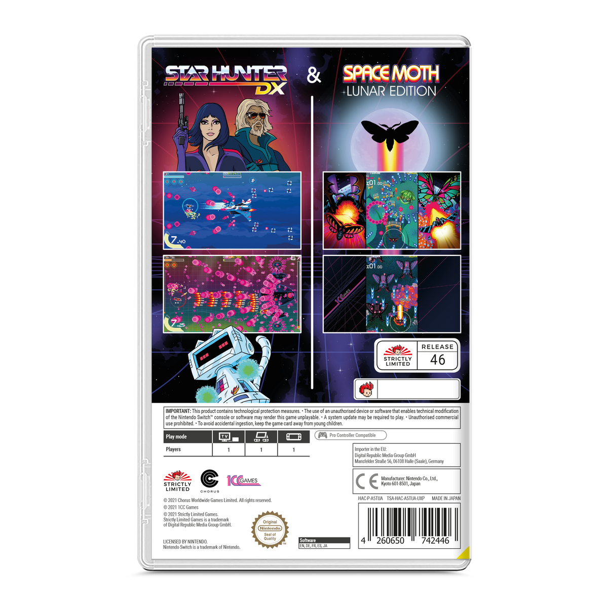 Star Hunter DX & Space Moth: Lunar Edition (NSW) – Strictly