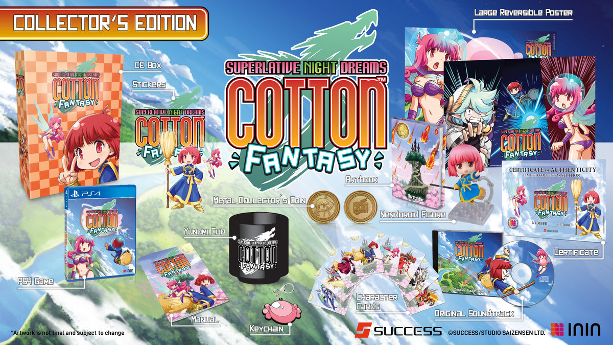 Cotton Collector's Edition PS4 - Strictly Limited Games (800 Exemplaires) + Carte Postale - Neuf Scellé