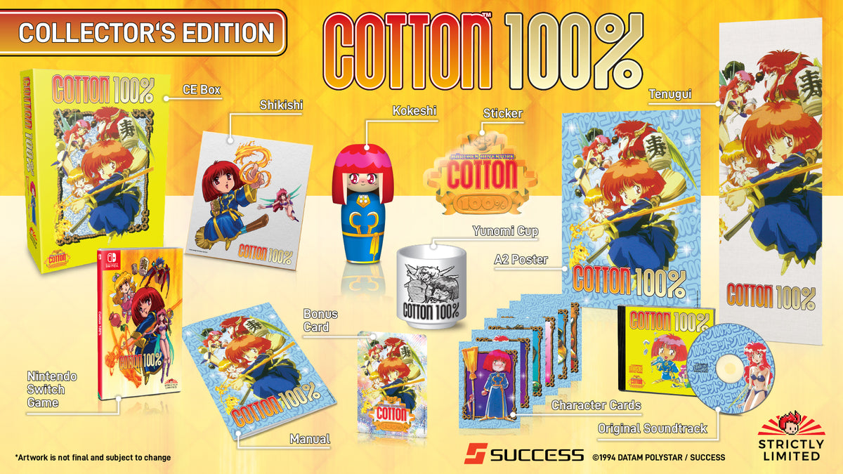 新品　Cotton 100% コットン　NINTENDO SWITCH Cotton 100% Collector's Edition (NSW) – Strictly Limited Games