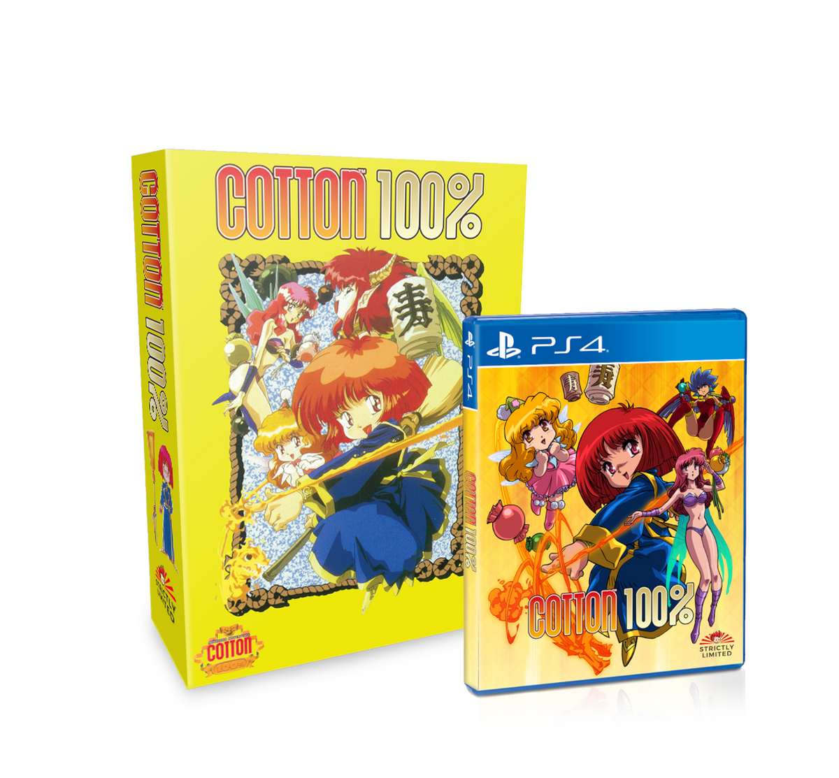 コットン100％　PS4版　コレクターズボックス Cotton 100% Collector's Edition (PS4) – Strictly Limited Games