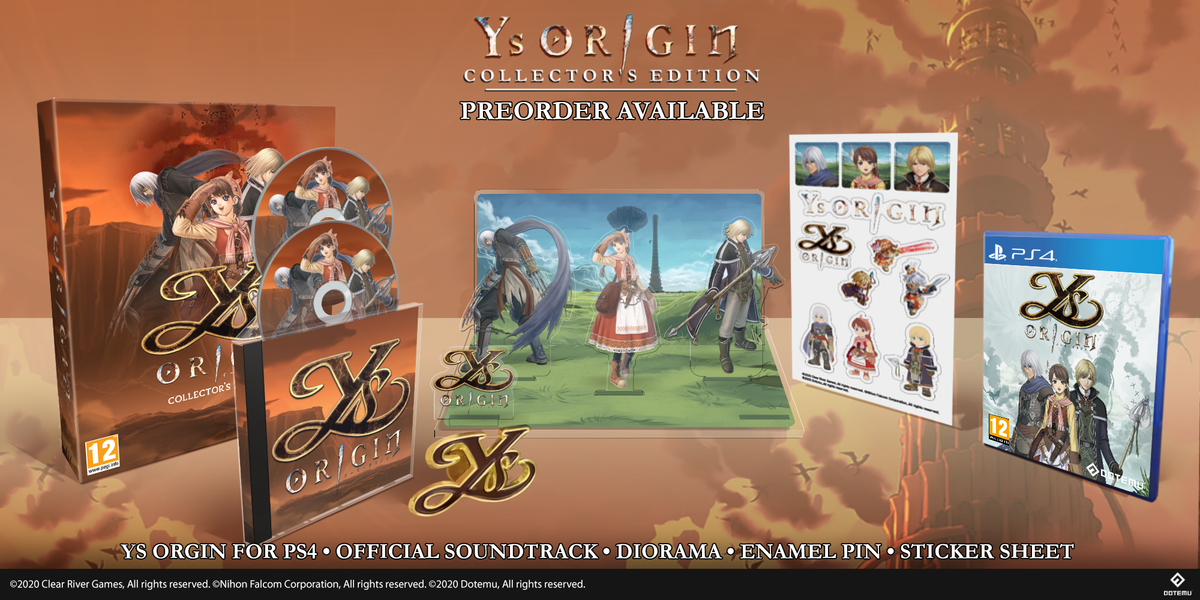 Ys Origin Collector's Edition (PS4) – Strictly Limited Games