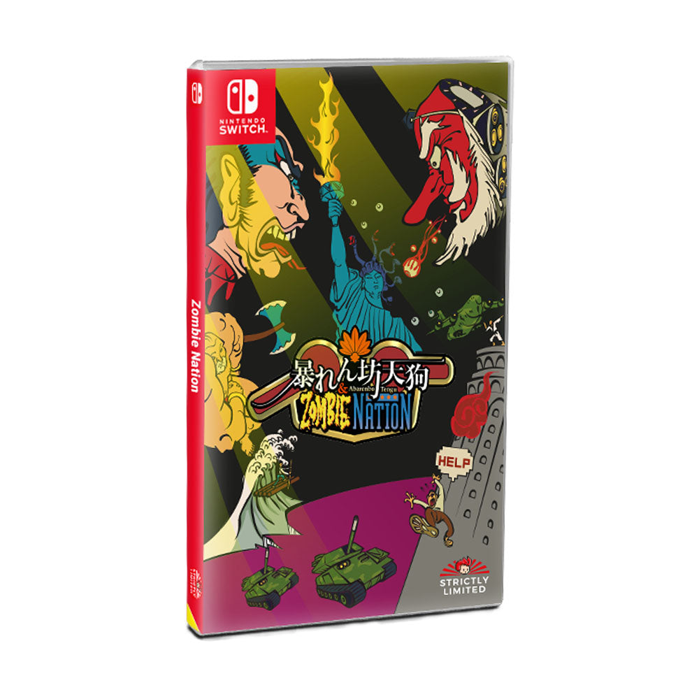 SW Abarenbou Tengu  暴れん坊天狗 + NES版 欧州限 新品 Abarenbo Tengu & Zombie Nation (NSW) NES Compatible Game