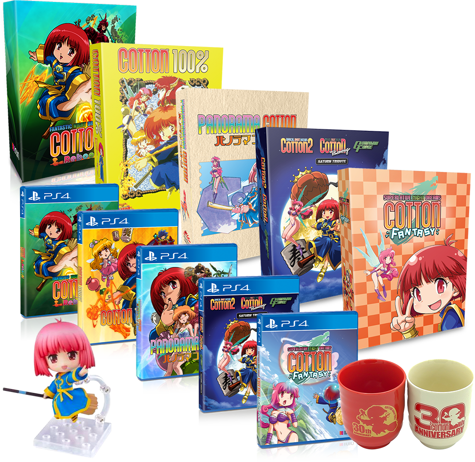 Jeu Nintendo Switch 'Cotton Guardian Force Saturn Tribute' - Compilation De Shoot Them Up Rétro - Neuf Sous Blister Avec Carte Postale