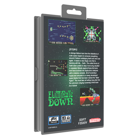 Eliminate Down: Collectors Cartridge (Genesis/Mega Drive) - Limited Edition