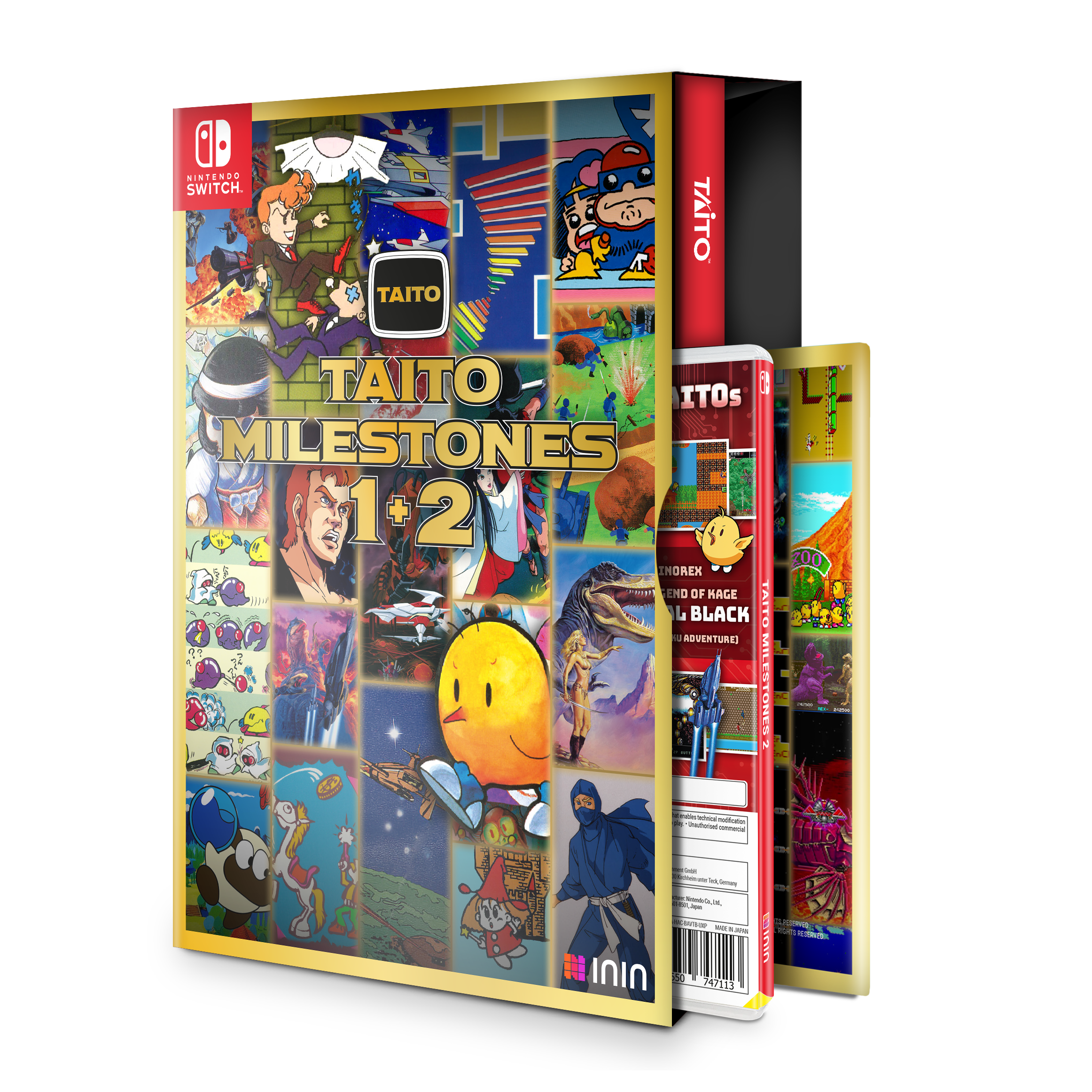 TAITO MILESTONES & 3 セット Taito Milestones 3 (Multi-Language) (Cover - Asian) for Nintendo