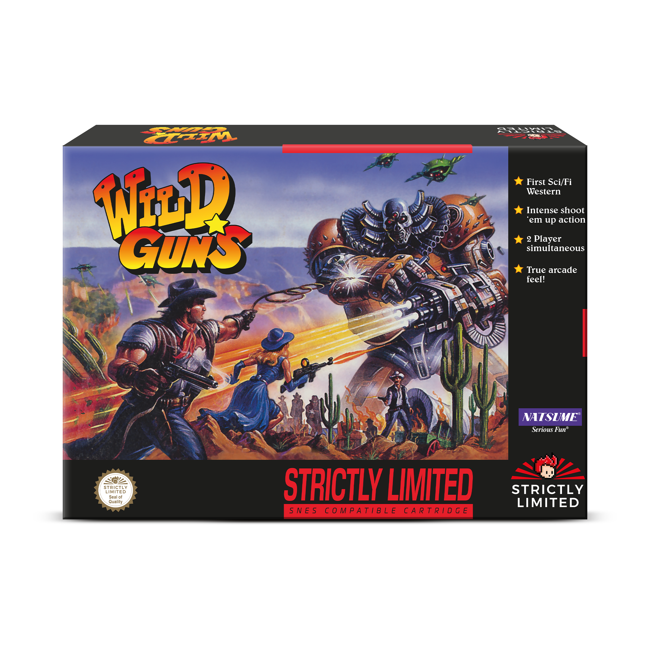 【新品未開封】SNES Wild Guns復刻版 NTSC VERSION Wild Guns (SNES NTSC) – Strictly Limited Games