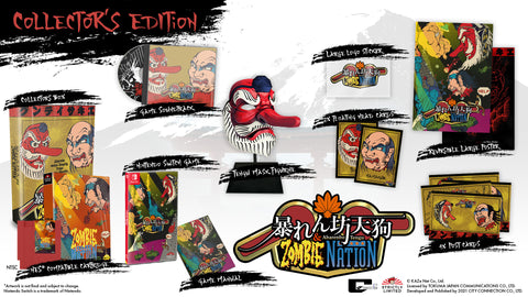 Abarenbo Tengu & Zombie Nation Collector's Edition (NSW) NES Compatible Game Bundle (NTSC)