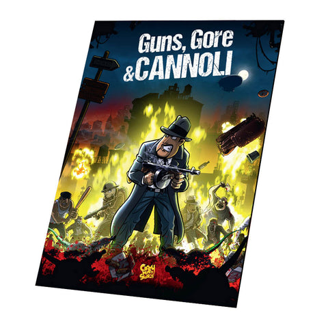 Guns, Gore & Cannoli (Art Card) - aluminium plate
