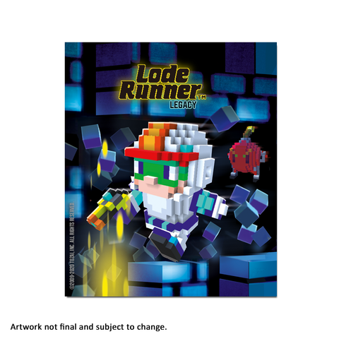 Lode Runner Legacy (Art Card) - aluminium plate