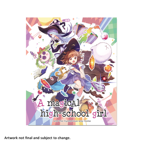 A Magical High-School Girl (Art Card) - aluminium plate