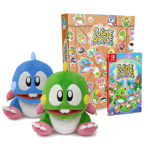 Puzzle Bobble Everybubble! & Puzzle Bobble/Bust A Move Collector's Edition Plushie Bundle (Nintendo Switch)