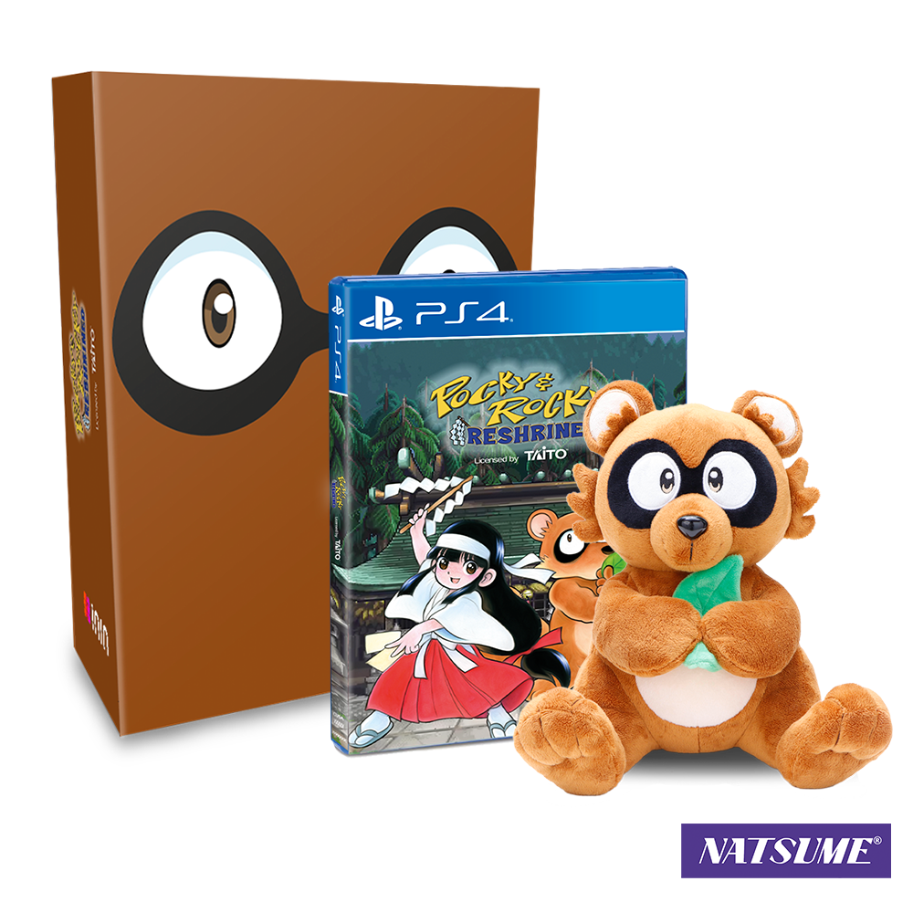Pocky & Rocky Reshrined Collector's Edition Plushie Bundle (PS4