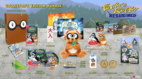 Pocky & Rocky Reshrined Collector's Edition Plushie Bundle (NSW)