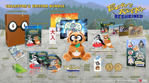 Pocky & Rocky Reshrined Collector's Edition Plushie Bundle (PS4)