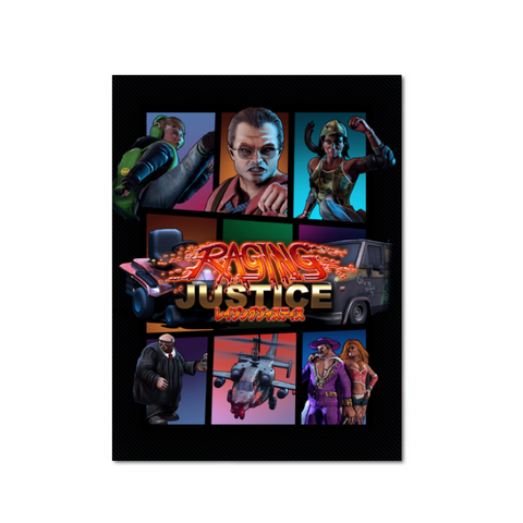 Raging Justice (Art Card) - aluminium plate