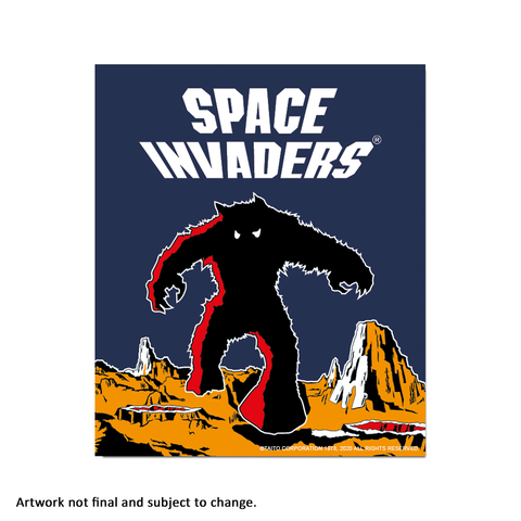 Space Invaders Invincible (Retro) - aluminium plate
