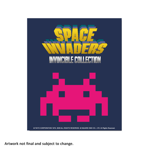 Space Invaders Invincible (Modern) - aluminium plate