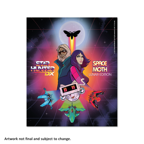 Star Hunter DX & Space Moth: Lunar Edition (Art Card) - aluminium plate