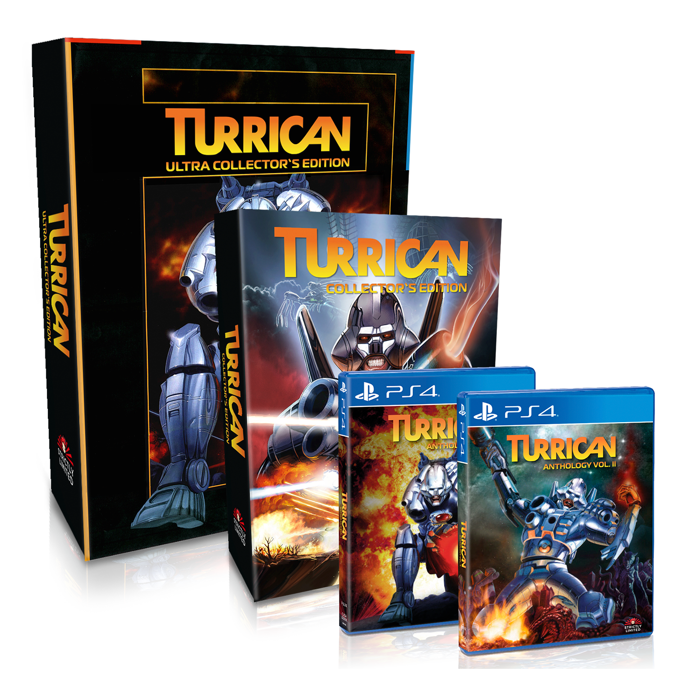 Turrican Ultra Collector's Edition (PS4) – Strictly Limited Games Turrican Ultra Collector's Edition (PS4) – Strictly Limited Games