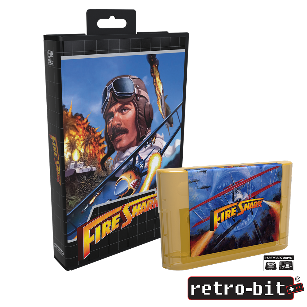 Jeu Vidéo Fire Shark Pour Sega Megadrive - Shoot 'em Up Rétro - Version PAL - Bon état