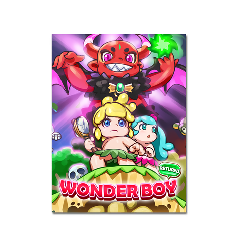 Wonder Boy Returns (Art Card) - aluminium plate #1
